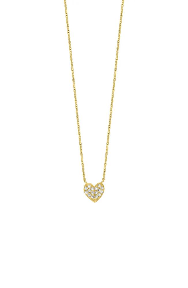 Bony Levy Simple Obsession Pavé Diamond Heart Pendant Necklace in 18K Yellow Gold Cover