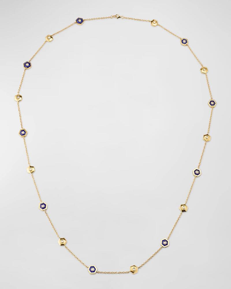 Miseno Baia Sommersa Diamond and Lapis Station Necklace Cover