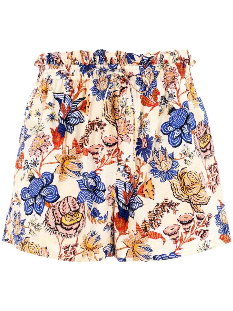 Ulla Johnson Devin cotton mini shorts - Neutrals Cover