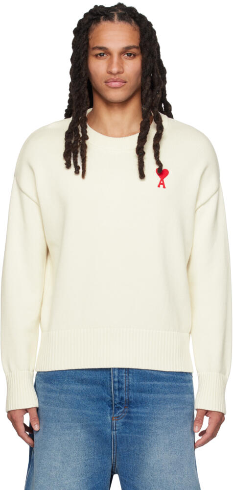 AMI Paris Off-White Ami de Cœur Sweater Cover