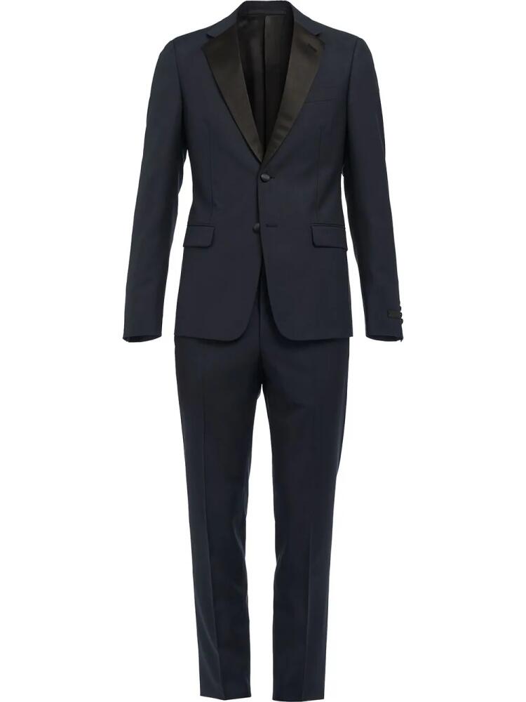 Prada single-breasted wool-blend tuxedo - Blue Cover