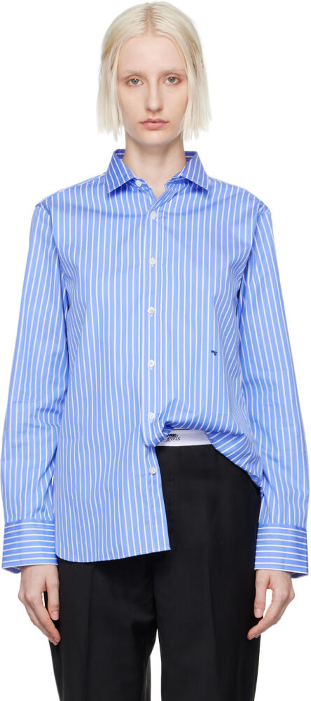 HommeGirls Blue Classic Stripe Shirt Cover