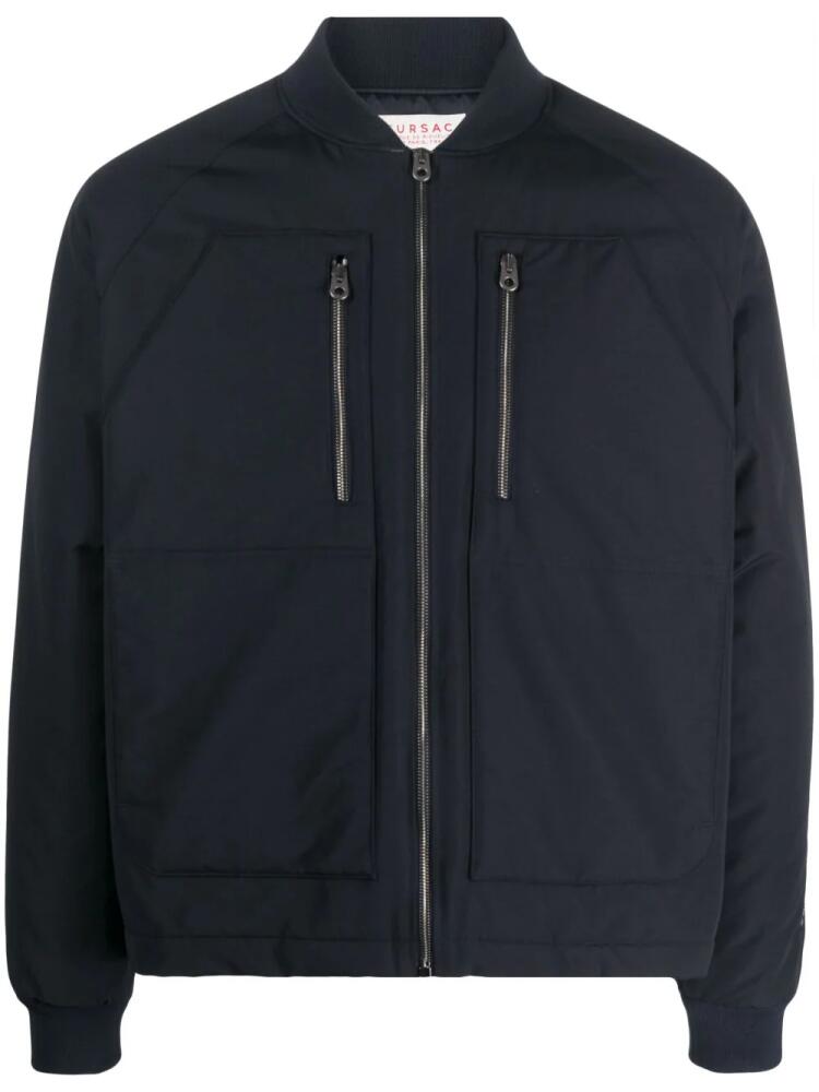 FURSAC zip-up padded bomber jacket - Blue Cover