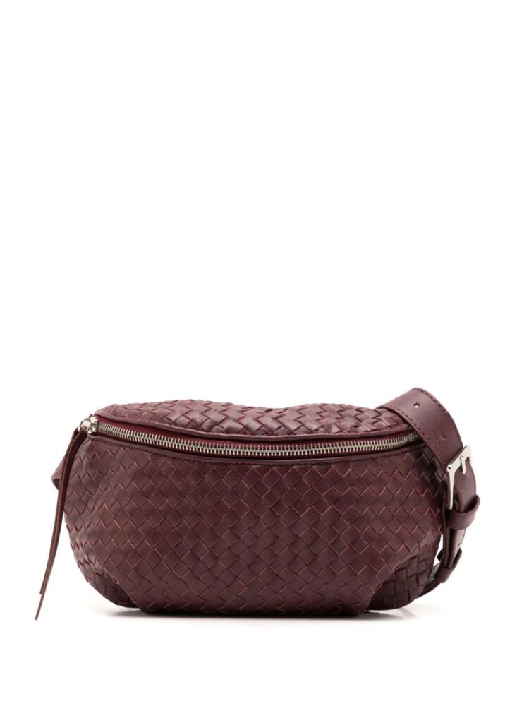 Sarah Chofakian Orsay interwoven leather belt bag - Red Cover