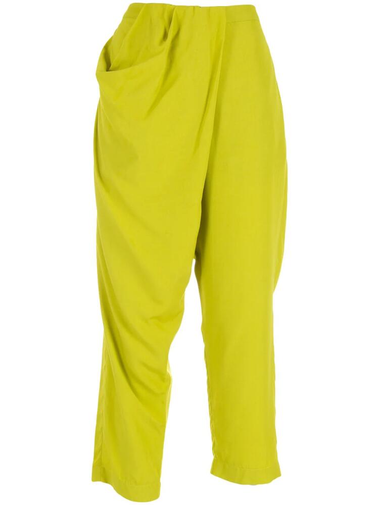 Uma | Raquel Davidowicz calca cavaquinho draped trousers - Green Cover