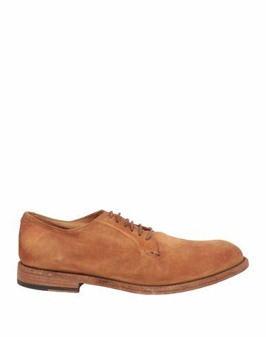 Pantanetti Man Lace-up shoes Camel Leather Cover