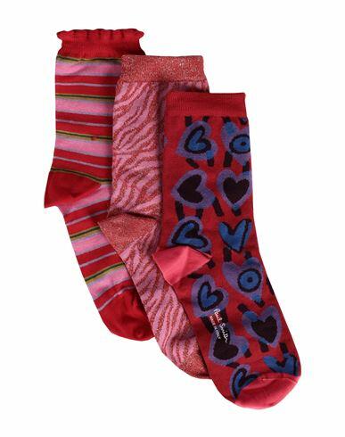 Paul Smith Woman Socks & Hosiery Red Cotton, Polyamide, Polyester, Elastane Cover