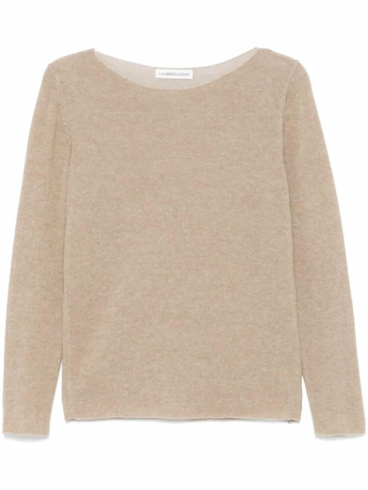 Lamberto Losani wool sweater - Brown Cover