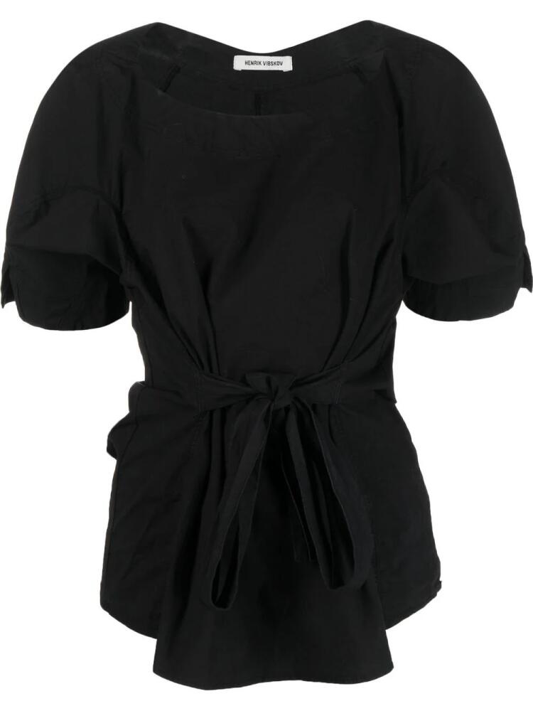 Henrik Vibskov tied-waist detail blouse - Black Cover