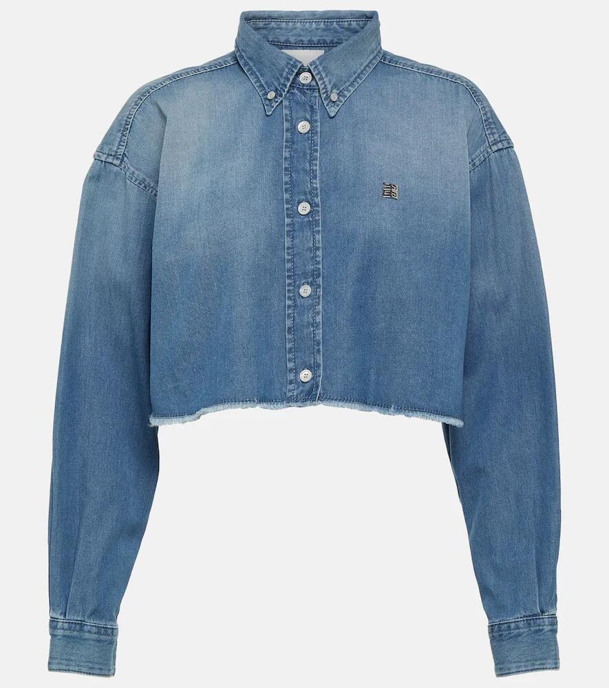 Givenchy 4G cropped denim shirt Cover