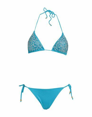 4giveness Woman Bikini Azure Polyamide, Elastane Cover