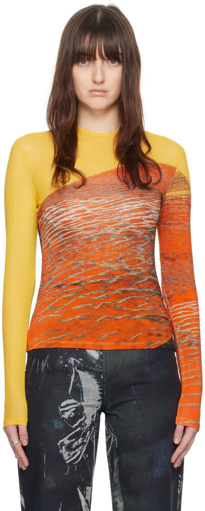 Louisa Ballou Multicolor Sunset Long Sleeve T-Shirt Cover