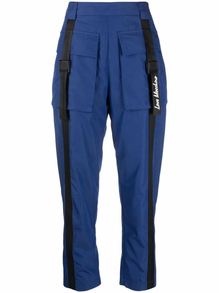 Love Moschino cropped cargo trousers - Blue Cover