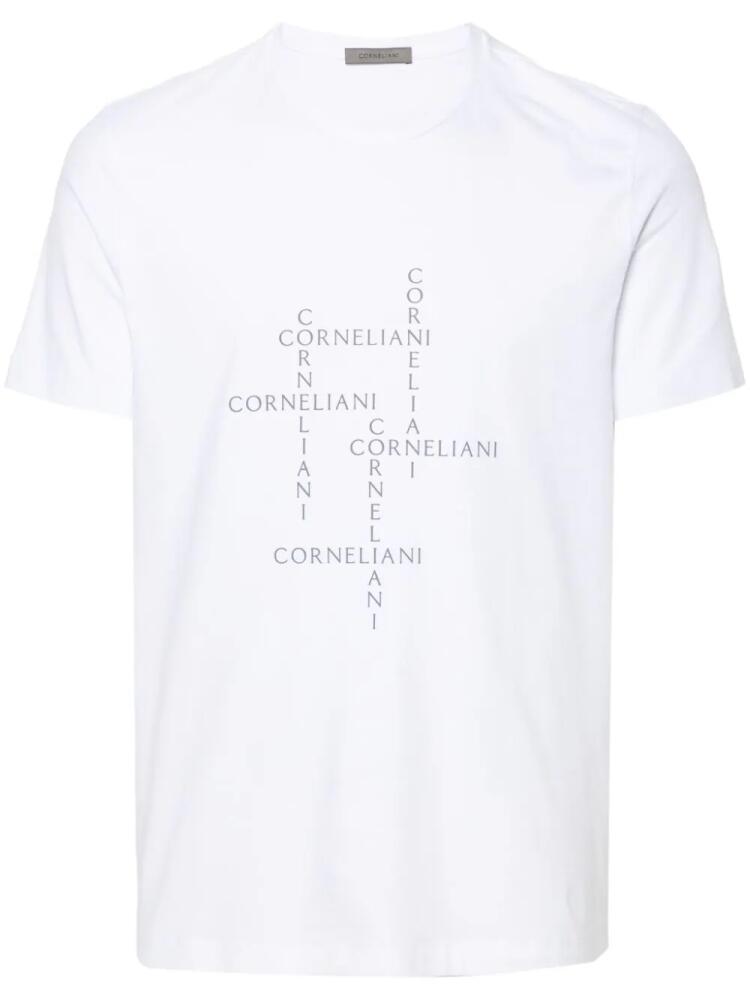 Corneliani crew-neck stretch-jersey T-shirt - White Cover