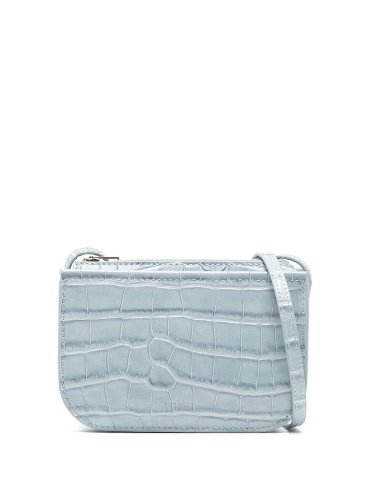 Yu Mei Mini Vi crocodile-effect crossbody bag - Blue Cover