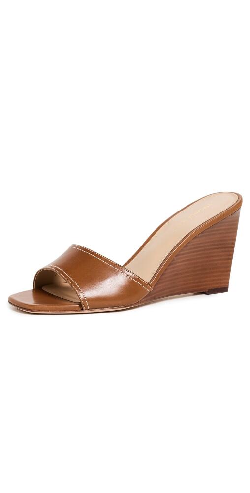 Veronica Beard Ellen Wedge Sandals Caramel Cover