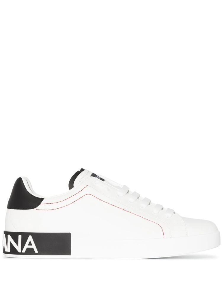 Dolce & Gabbana Portofino leather sneakers - White Cover