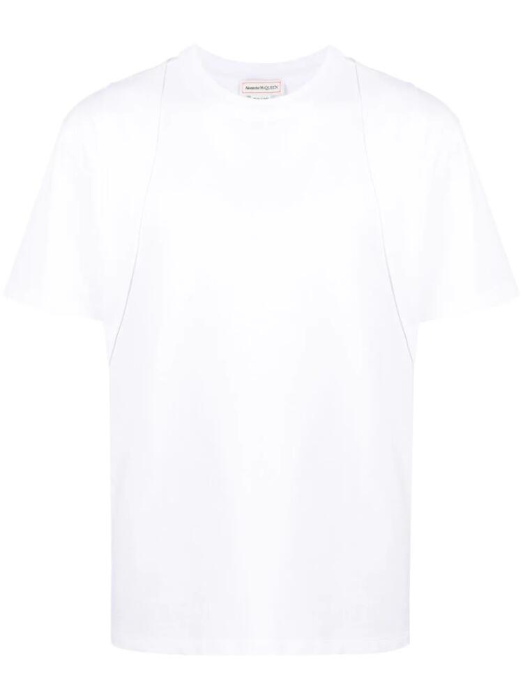 Alexander McQueen panelled cotton T-shirt - White Cover