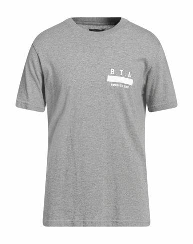 Rta Man T-shirt Grey Cotton Cover