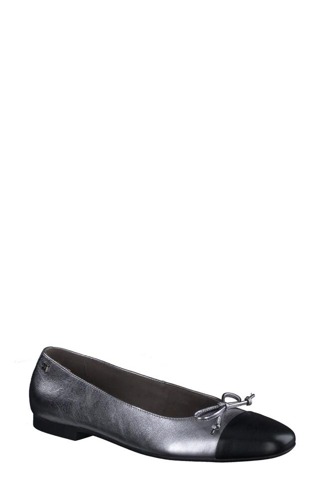 Paul Green Violet Ballet Flat in Black Clay Combo Cover