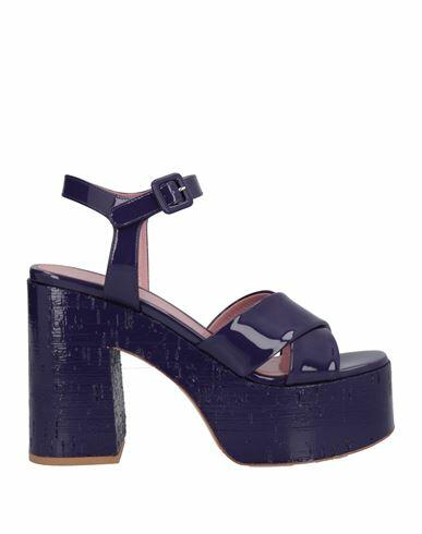 Haus Of Honey Woman Sandals Dark purple Soft Leather Cover