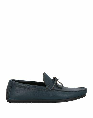 Loriblu Man Loafers Navy blue Leather Cover