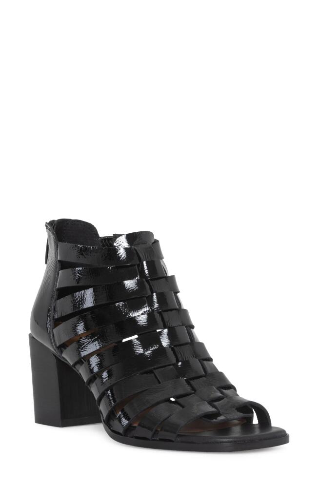 Donald Pliner Block Heel Cage Sandal in Black Cover