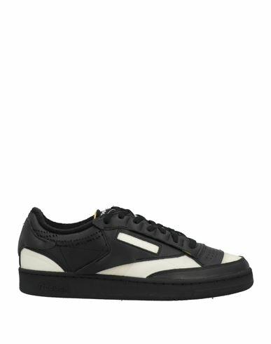 Maison Margiela X Reebok Man Sneakers Black Soft Leather, Textile fibers Cover