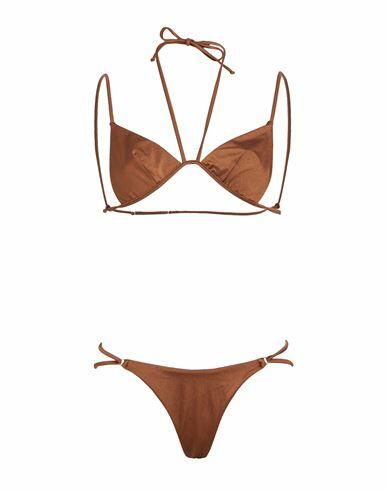 Matineé Woman Bikini Brown Polyamide, Elastane Cover