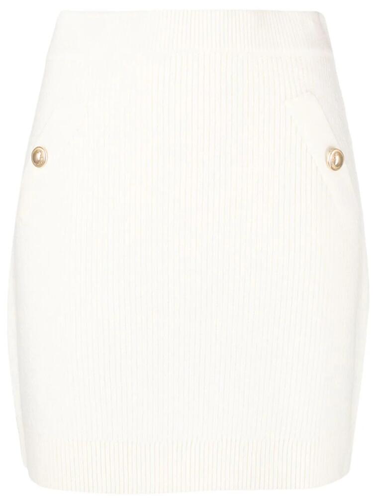 Michael Michael Kors high-waisted ribbed skirt - Neutrals Cover