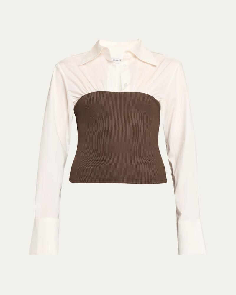 Anna Quan Pippa Long-Sleeve Combo Top Cover