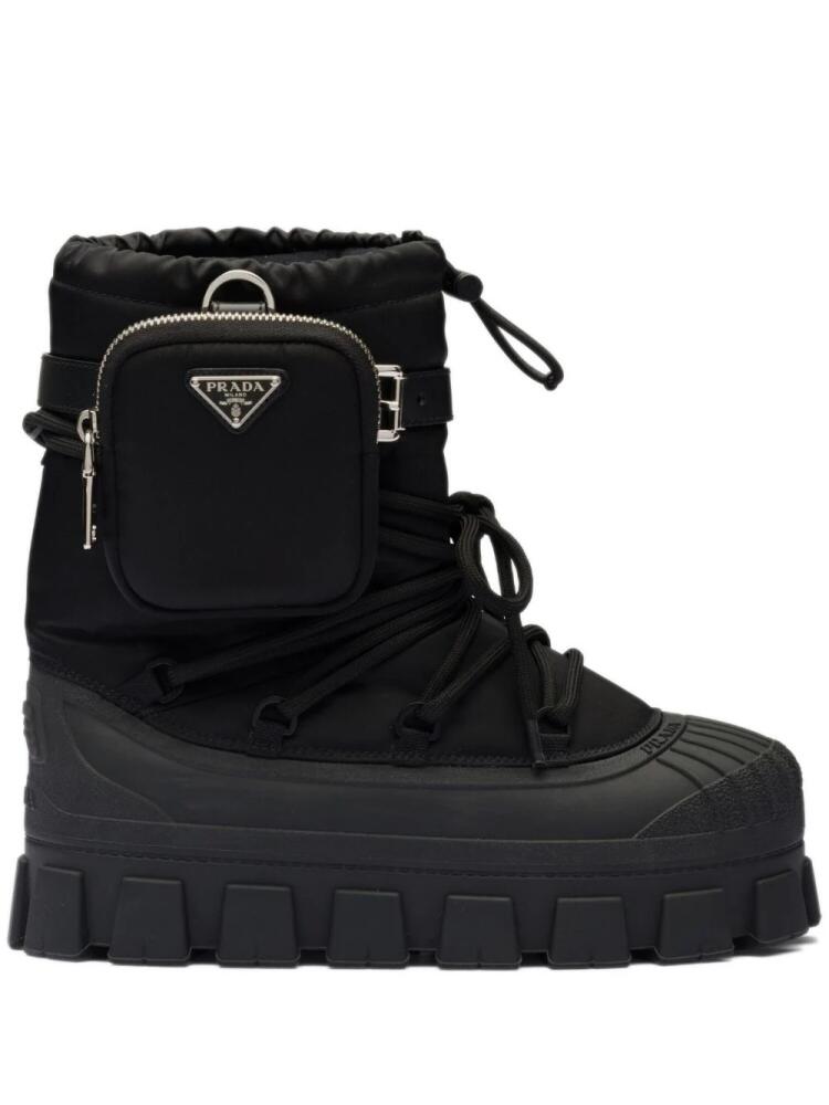 Prada recycled nylon après-ski boots - Black Cover