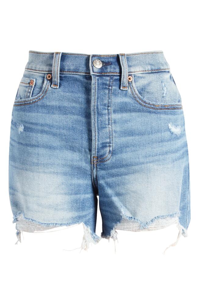 DAZE Bottom Line Distressed Denim Shorts in Wishes Cover