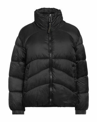 Silvian Heach Woman Puffer Black Nylon Cover