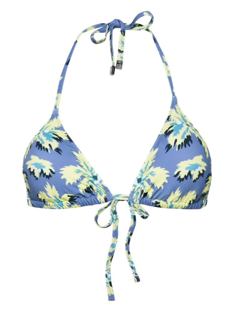 Paul Smith Palmera-print bikini top - Blue Cover