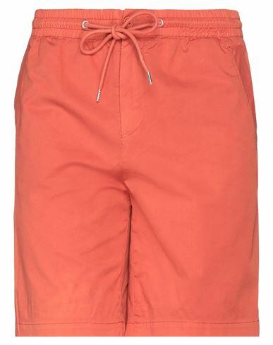 Bikkembergs Man Shorts & Bermuda Shorts Orange Cotton, Elastane Cover