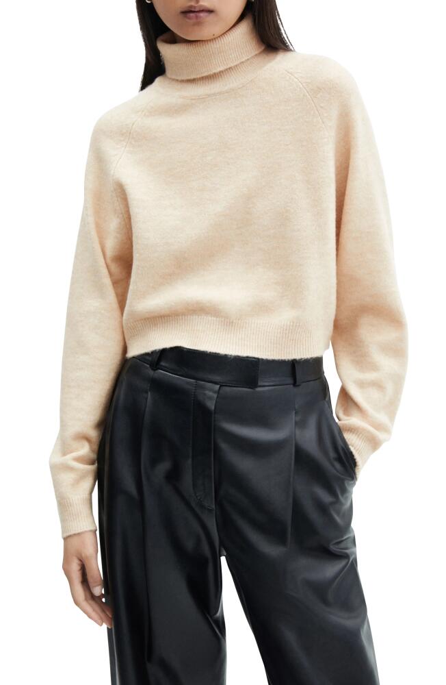 MANGO Turtleneck Sweater in Beige Cover