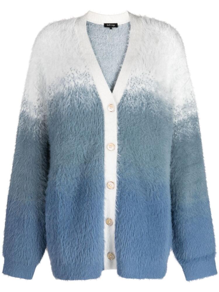 tout a coup brushed gradient cardigan - Blue Cover