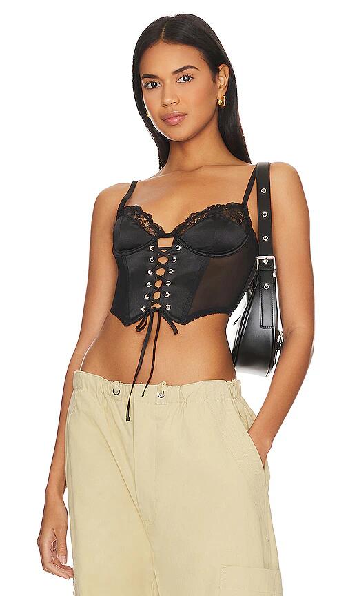 KAT THE LABEL Penny Bustier in Black Cover