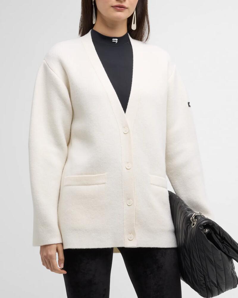 Balenciaga V-Neck Wool Cardigan Cover