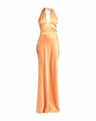 Actualee Woman Maxi dress Orange Polyester Cover