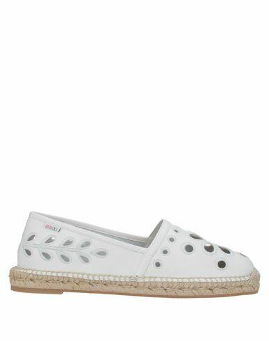 Red(v) Woman Espadrilles White Soft Leather Cover