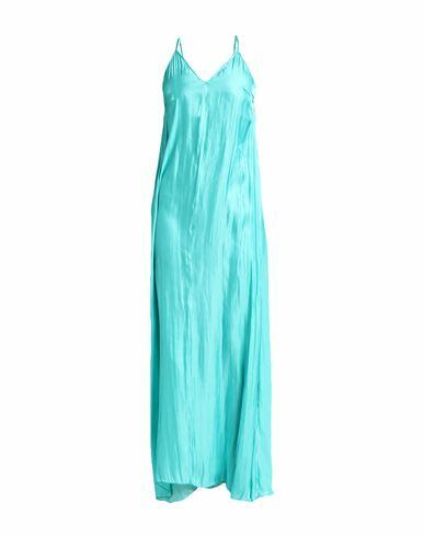 Jucca Woman Maxi dress Turquoise Polyester Cover