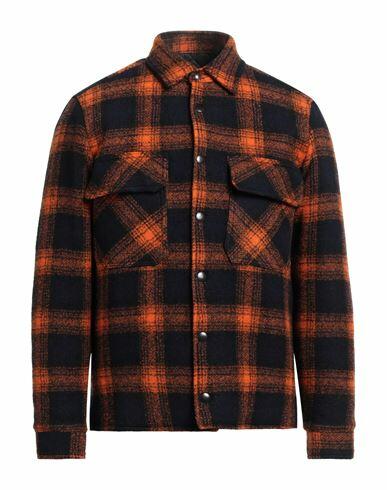 Brian Dales Man Jacket Orange Wool Cover