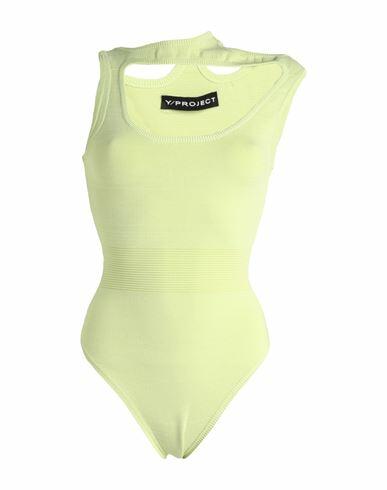 Y/project Woman Bodysuit Light green Viscose, Polyamide, Elastane Cover