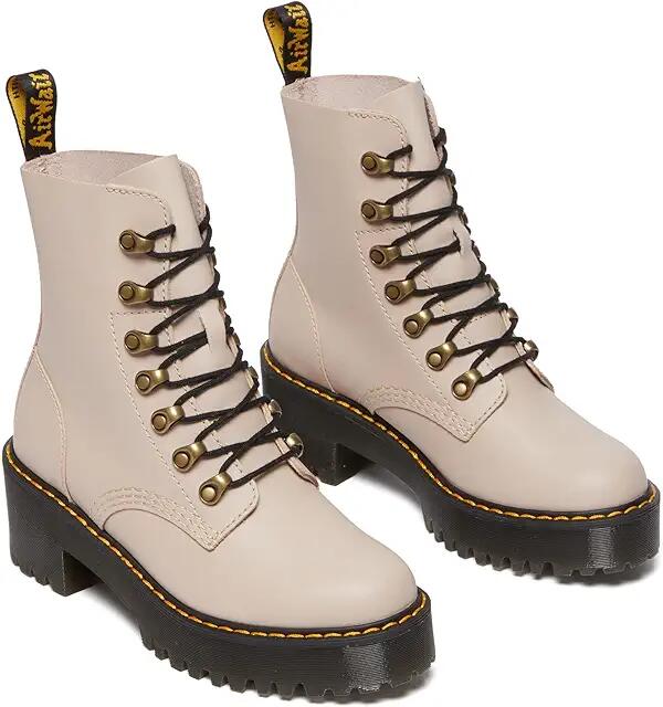 Dr. Martens Leona (Vintage Taupe Smooth) Women's Boots Cover