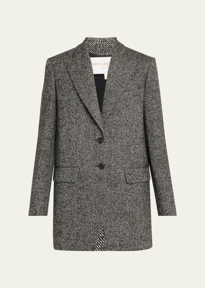 Michael Kors Collection Wool Boyfriend Blazer Cover