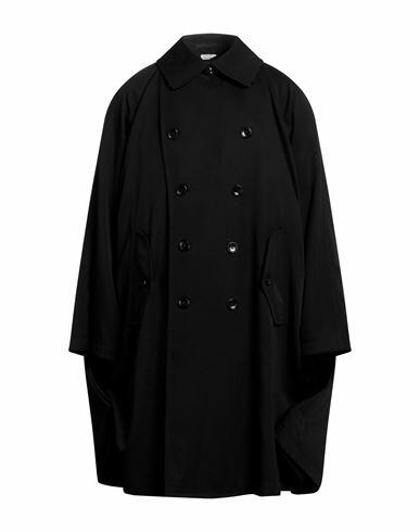 Comme Des Garçons Man Overcoat & Trench Coat Black Wool Cover