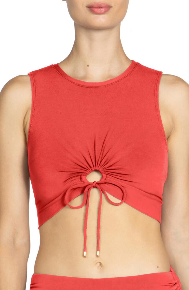 Robin Piccone Aubrey Tank Top in Guava Cover