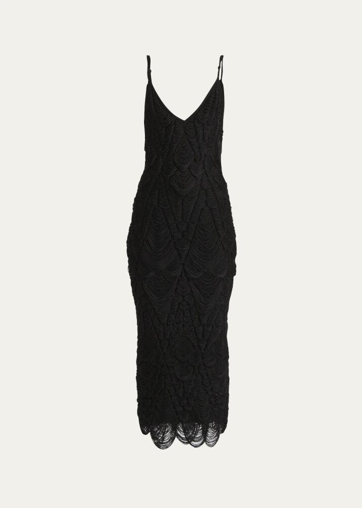 Ferragamo Macrame Knit Midi Dress Cover